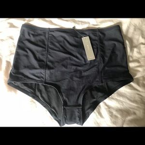 Jcrew highwaisted bikini bottoms.